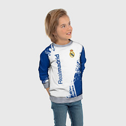 Свитшот детский Реал Мадрид краска, цвет: 3D-меланж — фото 2
