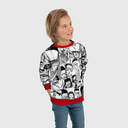 Свитшот детский Путь домохозяина паттерн, цвет: 3D-красный — фото 2