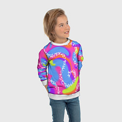 Свитшот детский Барби и Кен паттерн костюм, цвет: 3D-белый — фото 2