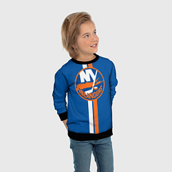 Свитшот детский Нью-Йорк Айлендерс Форма, цвет: 3D-черный — фото 2