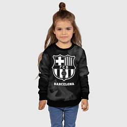 Свитшот детский Barcelona Sport на темном фоне, цвет: 3D-черный — фото 2
