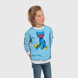 Свитшот детский POPPY PLAYTIME HAGGY WAGGY ПОППИ ПЛЕЙТАЙМ ХАГГИ ВА, цвет: 3D-белый — фото 2