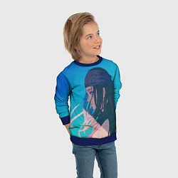 Свитшот детский Красотка Аспира Golden Kamuy, цвет: 3D-синий — фото 2