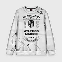 Свитшот детский Atletico Madrid Football Club Number 1 Legendary, цвет: 3D-белый