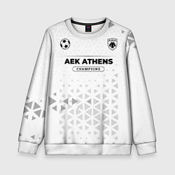 Свитшот детский AEK Athens Champions Униформа, цвет: 3D-белый