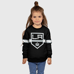 Свитшот детский Лос-Анджелес Кингз Форма, цвет: 3D-черный — фото 2