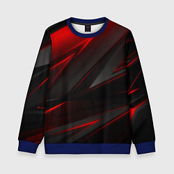 Свитшот детский Red and Black Geometry, цвет: 3D-синий