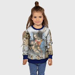 Свитшот детский Мадонна Литта Леонардо да Винчи Post-art, цвет: 3D-синий — фото 2