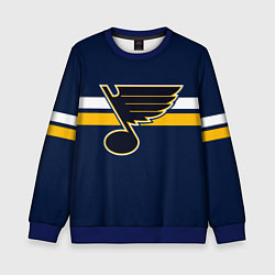 Свитшот детский Сент-Луис Блюз форма, цвет: 3D-синий