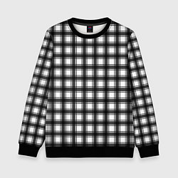 Детский свитшот Black and white trendy checkered pattern