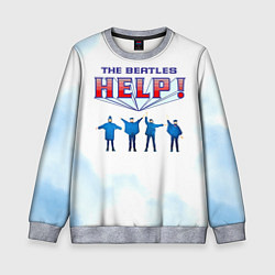 Свитшот детский The Beatles Help!, цвет: 3D-меланж