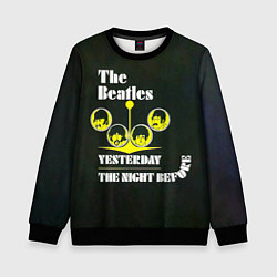 Свитшот детский The Beatles YESTERDAY THE NIGHT BEFORE, цвет: 3D-черный