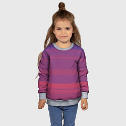 Свитшот детский Закатные линии, цвет: 3D-меланж — фото 2