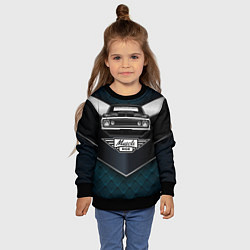 Свитшот детский Muscle ride Черное авто, цвет: 3D-черный — фото 2