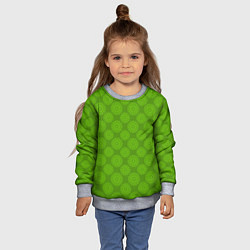 Свитшот детский Круглые абстрактные узоры, цвет: 3D-меланж — фото 2