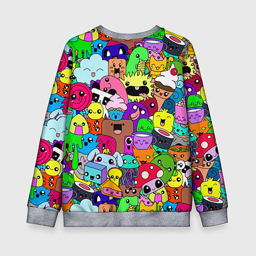 Детский свитшот Монстрики Nastiprazdnik / 3D-Меланж – фото 2