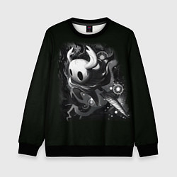 Свитшот детский Hollow Knight рисунок, цвет: 3D-черный