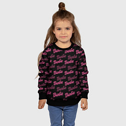 Свитшот детский Barbie - Барби, цвет: 3D-черный — фото 2
