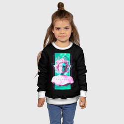 Свитшот детский Бюст Горгоны, цвет: 3D-белый — фото 2