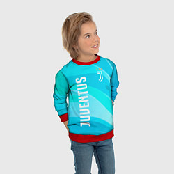 Свитшот детский Ювентус Абстракция, цвет: 3D-красный — фото 2