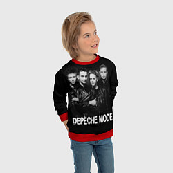 Свитшот детский Depeche Mode - black & white portrait, цвет: 3D-красный — фото 2