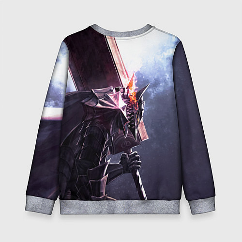 Детский свитшот Берсерк С Мечечём На Плече / 3D-Меланж – фото 2