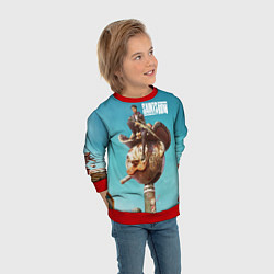 Свитшот детский Босс Saints row, цвет: 3D-красный — фото 2