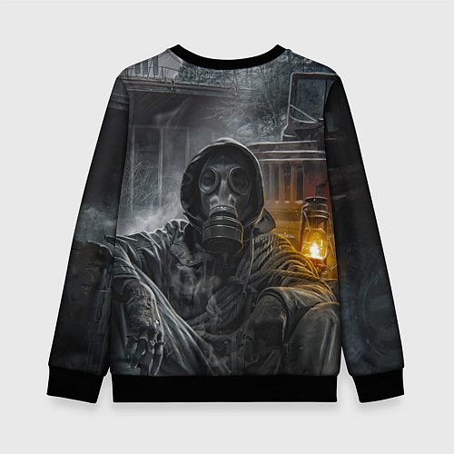 Детский свитшот STALKER На Привале В Припяти / 3D-Черный – фото 2