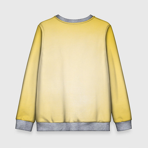 Детский свитшот Просто Царь - золотая корона / 3D-Меланж – фото 2