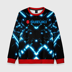 Свитшот детский Сузуки - абстракция, цвет: 3D-красный