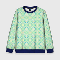 Детский свитшот Нежно-салатовый абстрактный паттерн