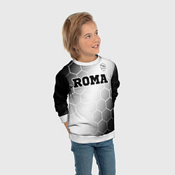 Свитшот детский Roma sport на светлом фоне: символ сверху, цвет: 3D-белый — фото 2