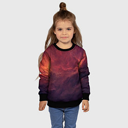 Свитшот детский Галактический пожар, цвет: 3D-черный — фото 2