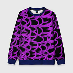 Детский свитшот Нити из фиолетовой краски