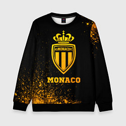 Свитшот детский Monaco - gold gradient, цвет: 3D-черный