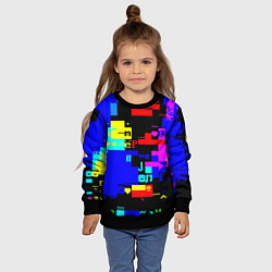 Свитшот детский Яркая экранная композиция, цвет: 3D-черный — фото 2
