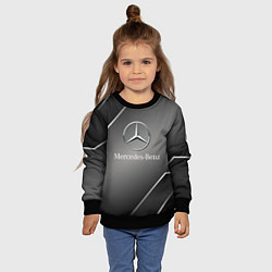 Свитшот детский Mercedes Карбон, цвет: 3D-черный — фото 2