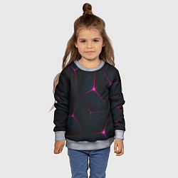 Свитшот детский Розовое созвездие, цвет: 3D-меланж — фото 2