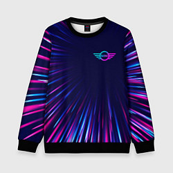 Детский свитшот Mini neon speed lines