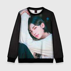 Свитшот детский Hyunjin Mixtape Oh, цвет: 3D-черный