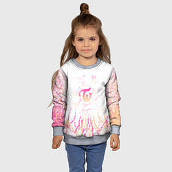 Свитшот детский Twice градиент, цвет: 3D-меланж — фото 2