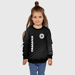 Свитшот детский Yamaha карбоновый фон, цвет: 3D-черный — фото 2