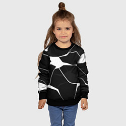 Свитшот детский Черно-белая классика, цвет: 3D-черный — фото 2