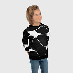 Свитшот детский Черно-белая классика, цвет: 3D-черный — фото 2