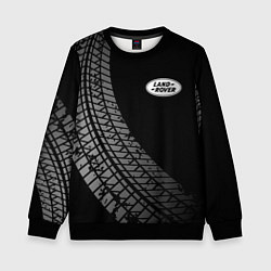 Свитшот детский Land Rover tire tracks, цвет: 3D-черный