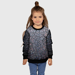 Свитшот детский Минималистический паттерн, цвет: 3D-черный — фото 2