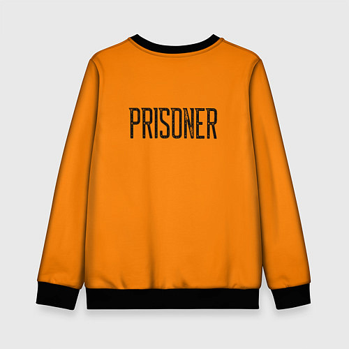 Детский свитшот Prisoner Orange / 3D-Черный – фото 2