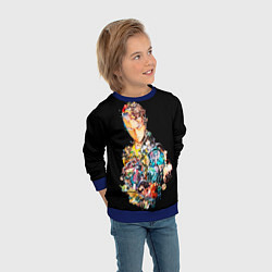 Свитшот детский Все арки - One Punch Man, цвет: 3D-синий — фото 2