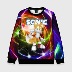 Свитшот детский Майлз Тейлз Прауэр - Sonic - Видеоигра, цвет: 3D-черный