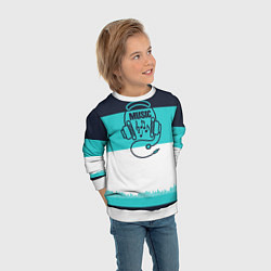 Свитшот детский Твой ритм, цвет: 3D-белый — фото 2